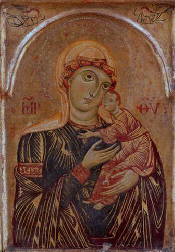 Madonna and Child ca. 1250 Unknown Umbrian Artist National Gallery London  NGL4741